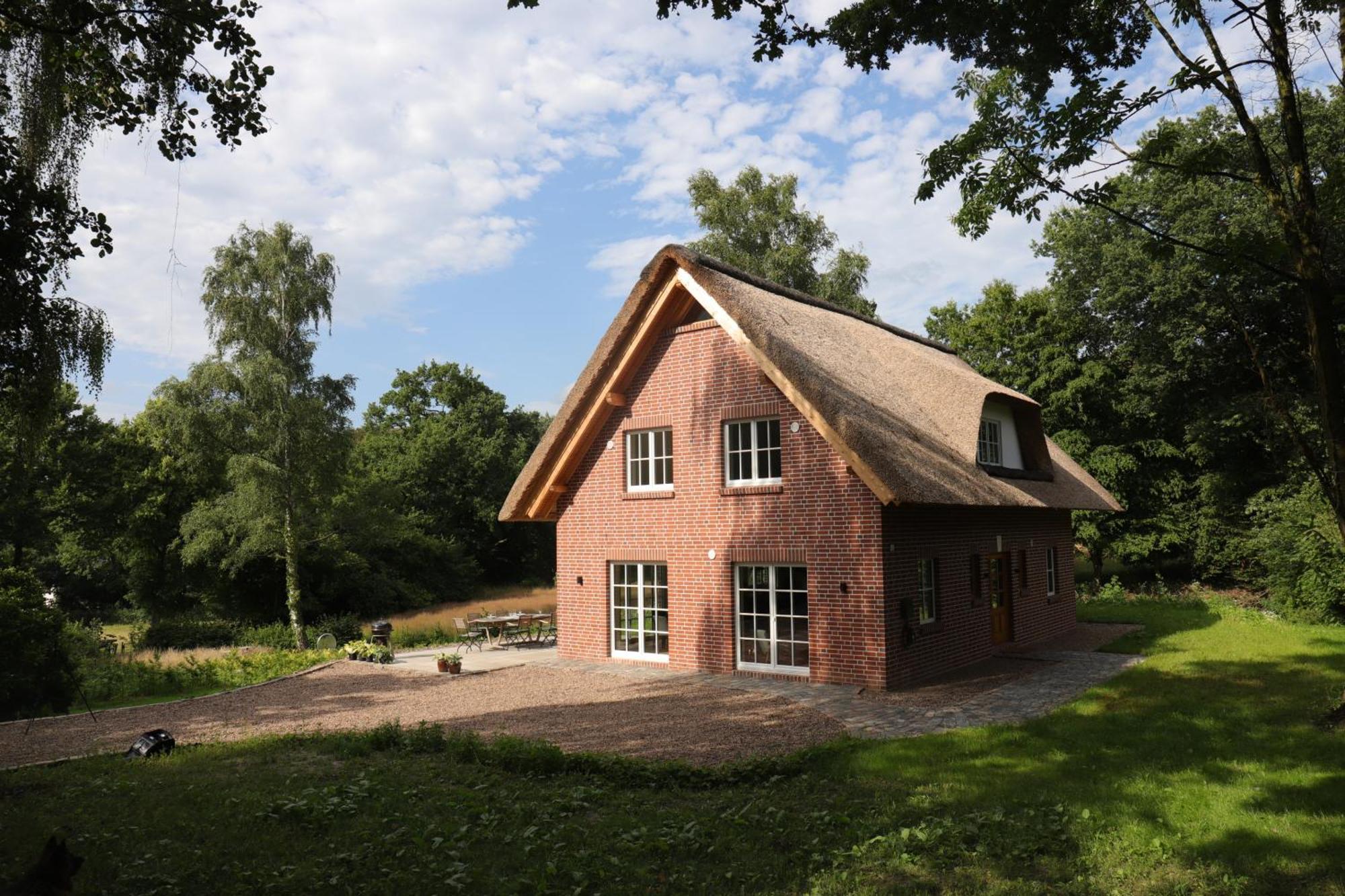 Reetdachhaus In Der Bremer Schweiz Eksteriør billede